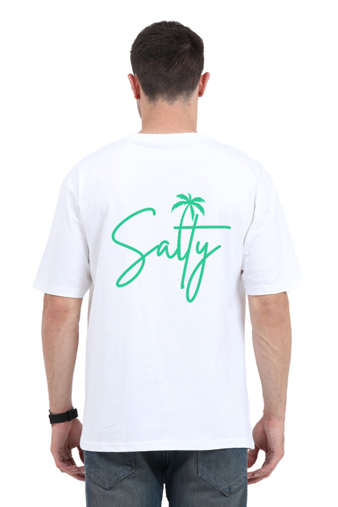 GRAVTY- Salty | White Oversized T-shirt