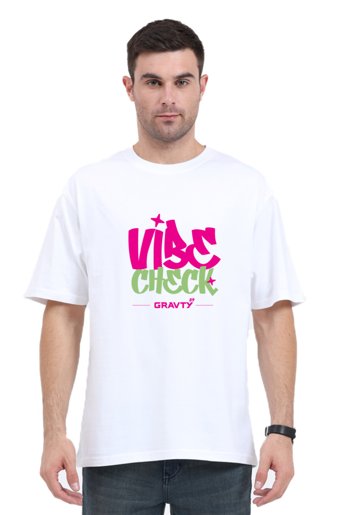 Vibe Check- Oversized Classic White T-Shirt