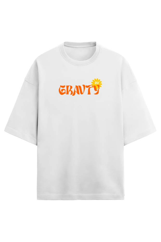 GRAVTY- Take Your Salty Ass to the Beach | White Oversized T-shirt
