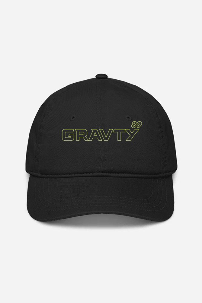GRAVTY- Unisex Baseball Cap Black (Glow in the dark)