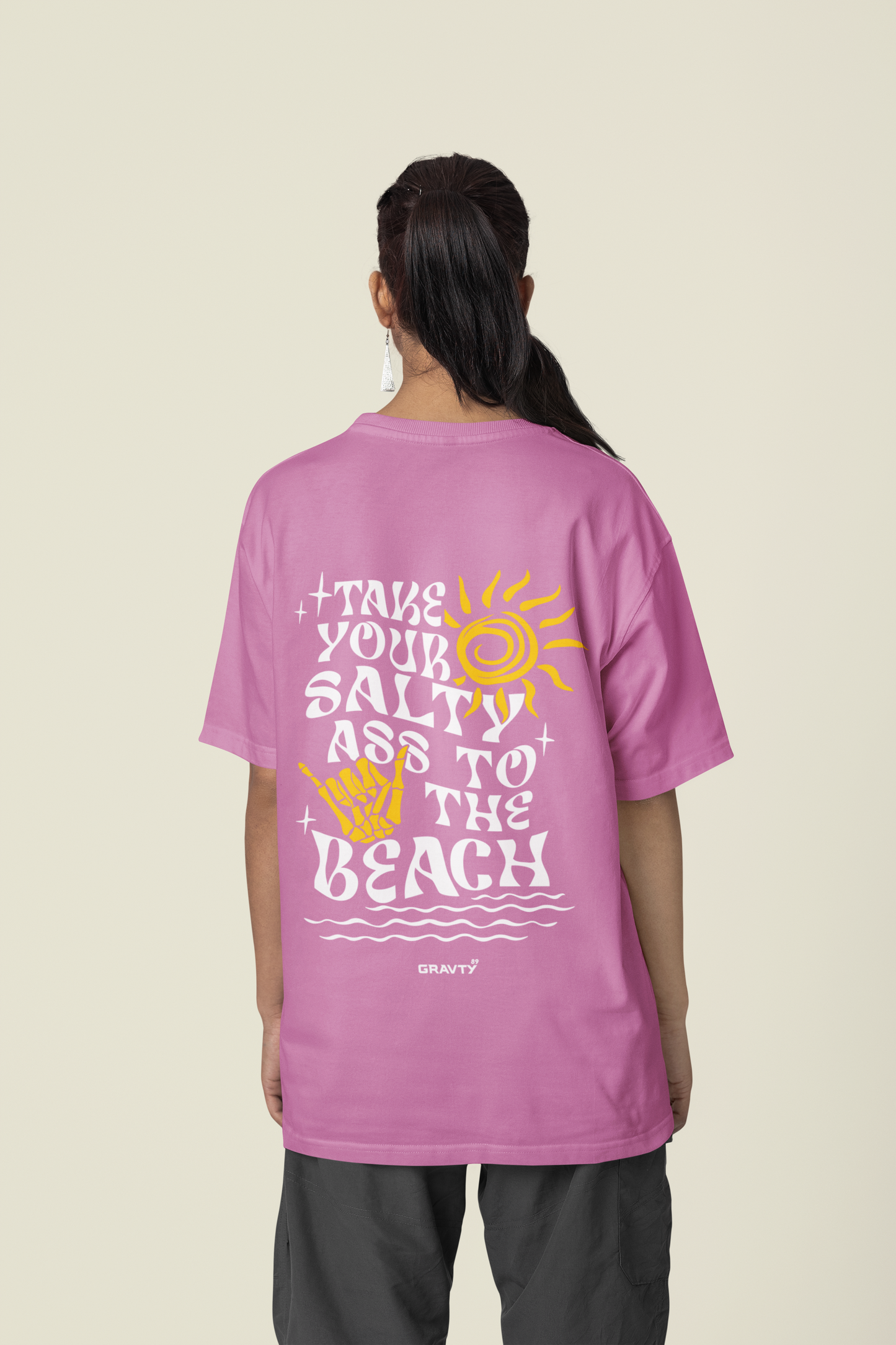 GRAVTY- Take Your Salty Ass to the Beach | Oversized T-shirt
