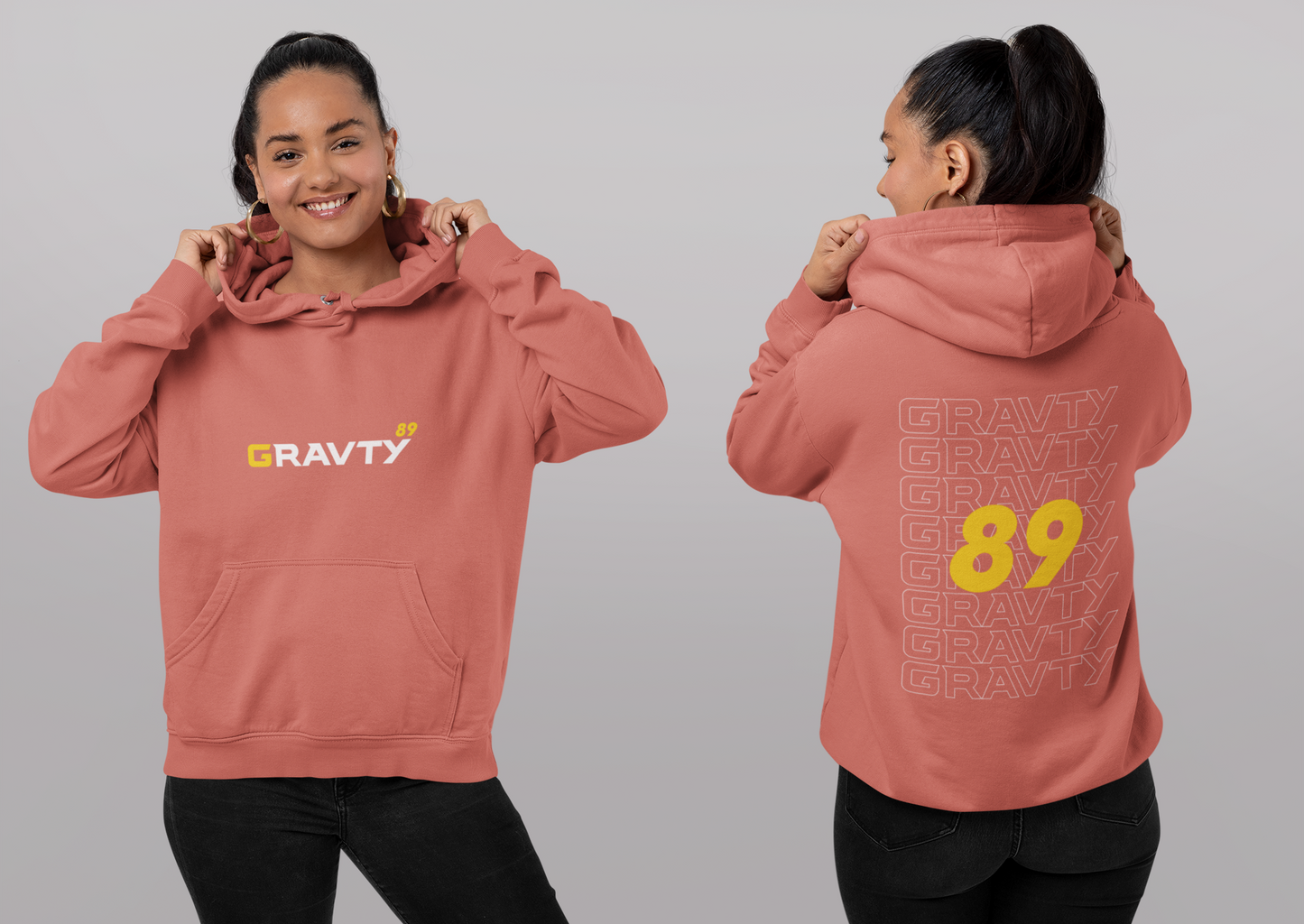 GRAVTY- Classic Coral Hoodie