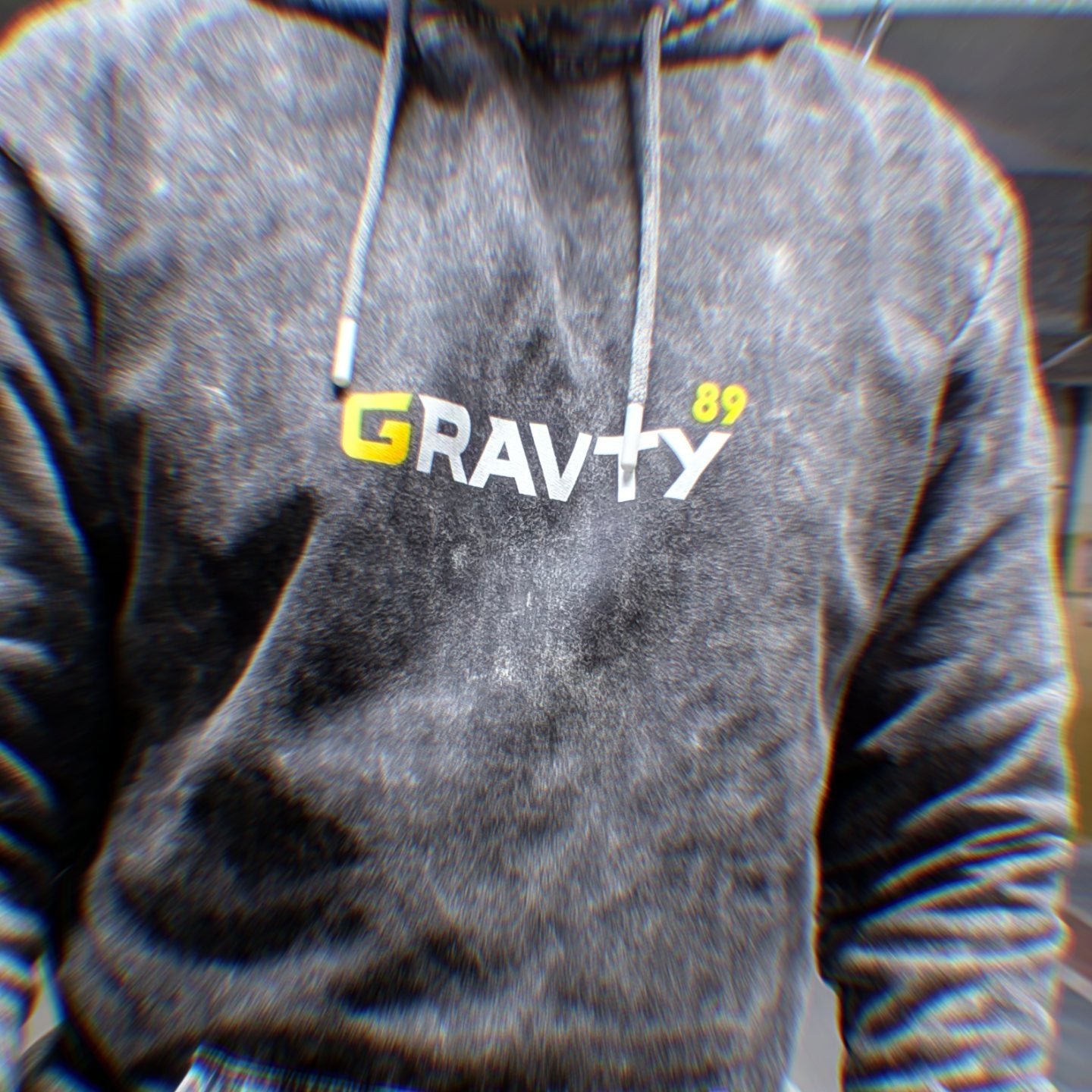 GRAVTY- Dare to Defy | Vintage Black Hoodie