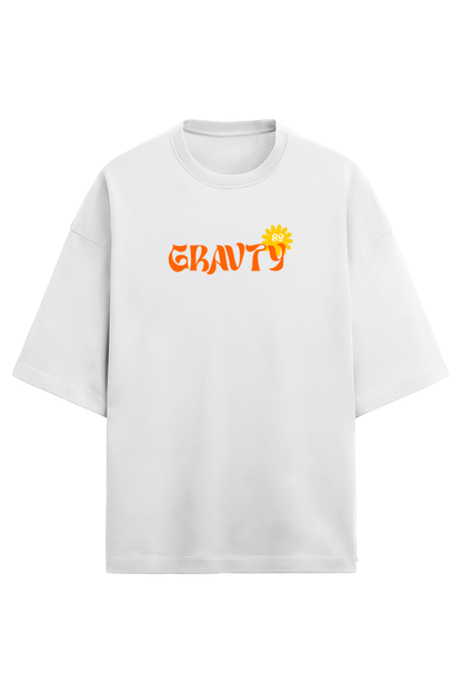 GRAVTY- Take Your Salty Ass to the Beach | White Oversized T-shirt