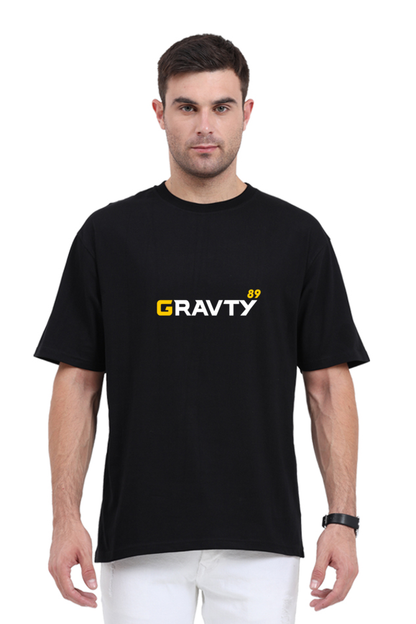 GRAVTY- Oversized Black T-shirt