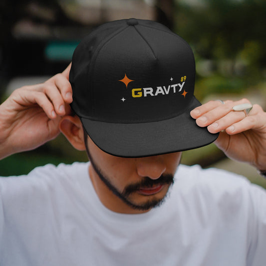 GRAVTY STAR - Unisex Baseball Cap Black