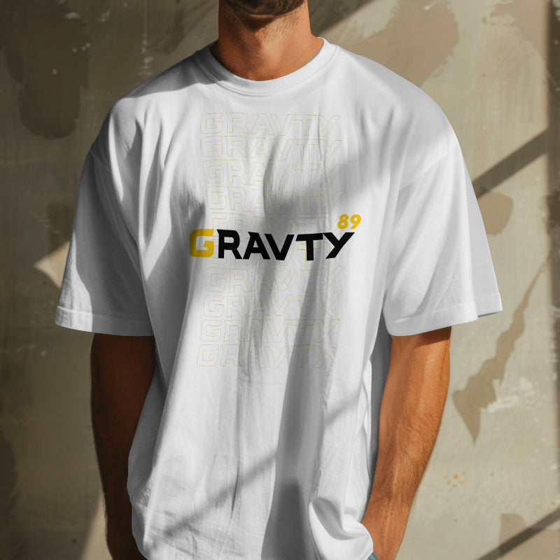 GRAVTY- Next Episode | Oversized White T-shirt