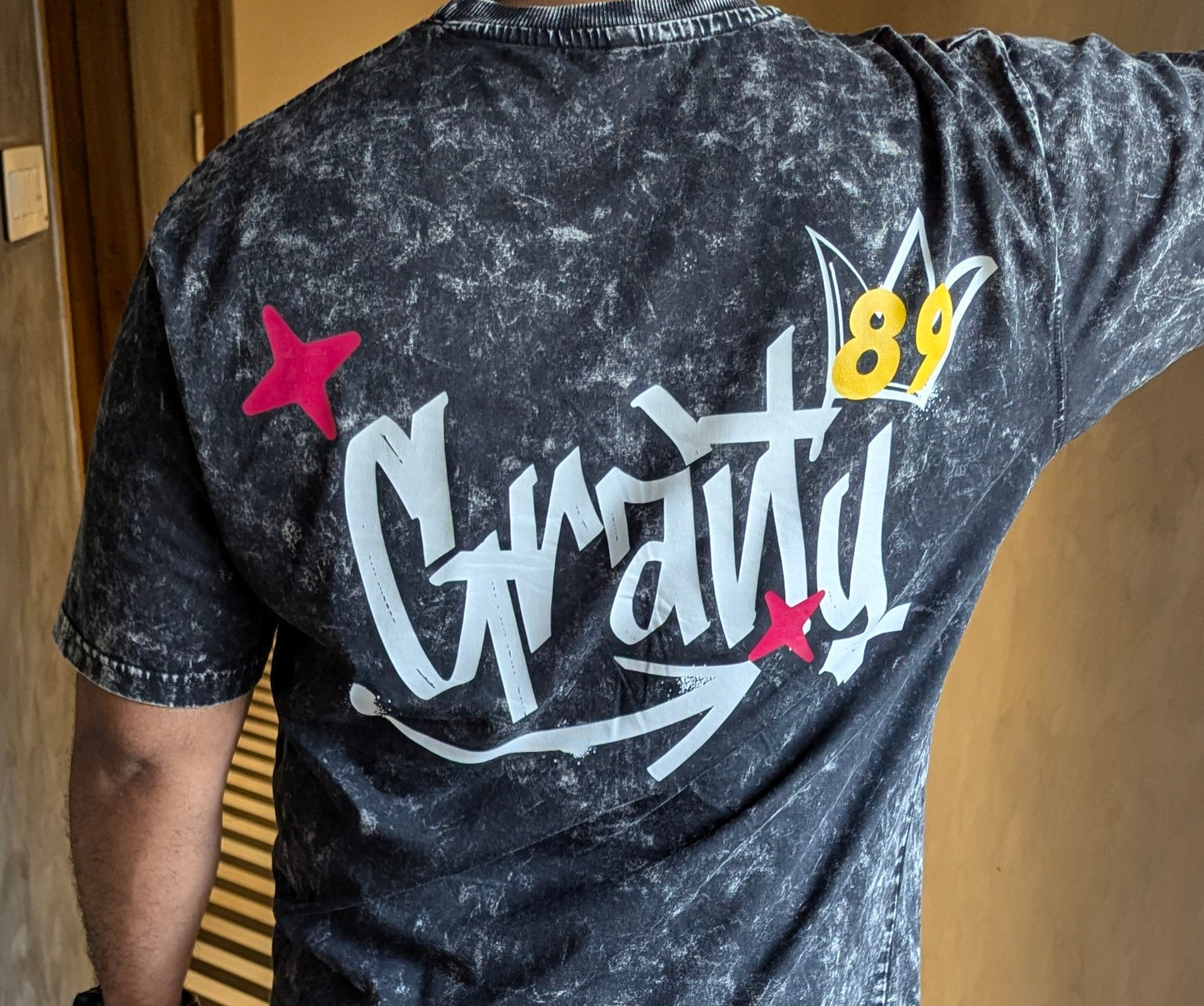 Vibe Check - Acid Wash Oversized T-Shirt