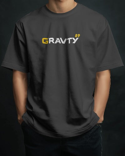 GRAVTY- Oversized Black T-shirt